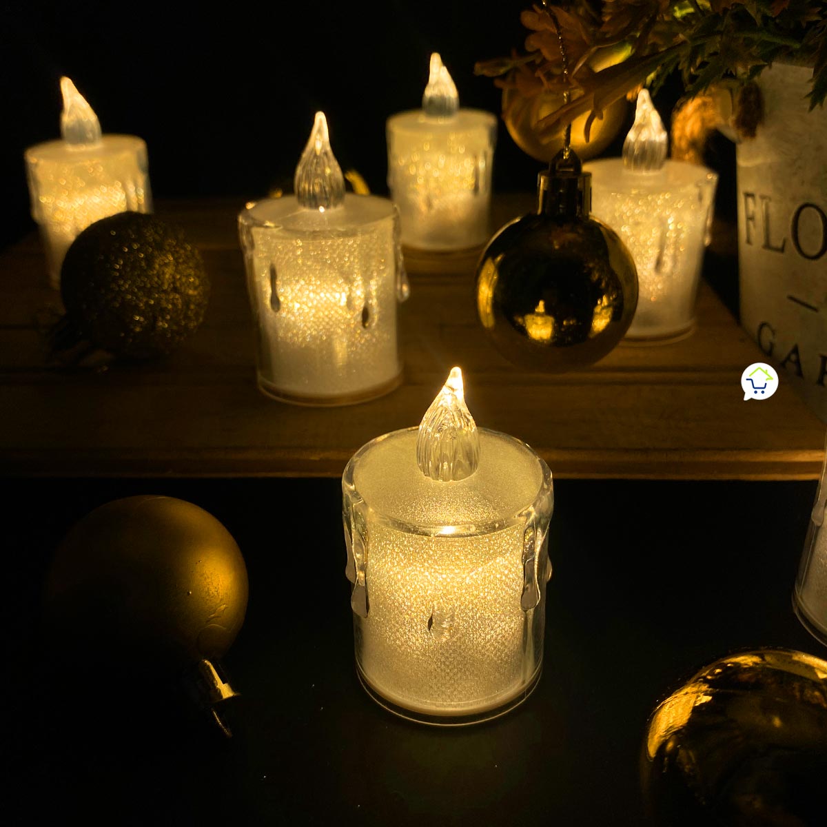 Velas Led Efecto Cristal