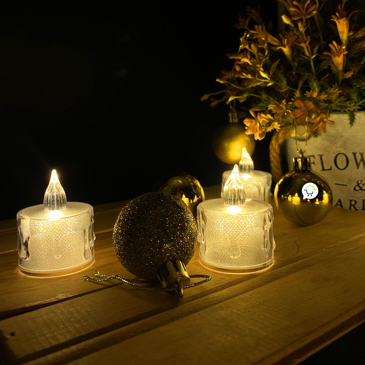 Velas Led Efecto Cristal