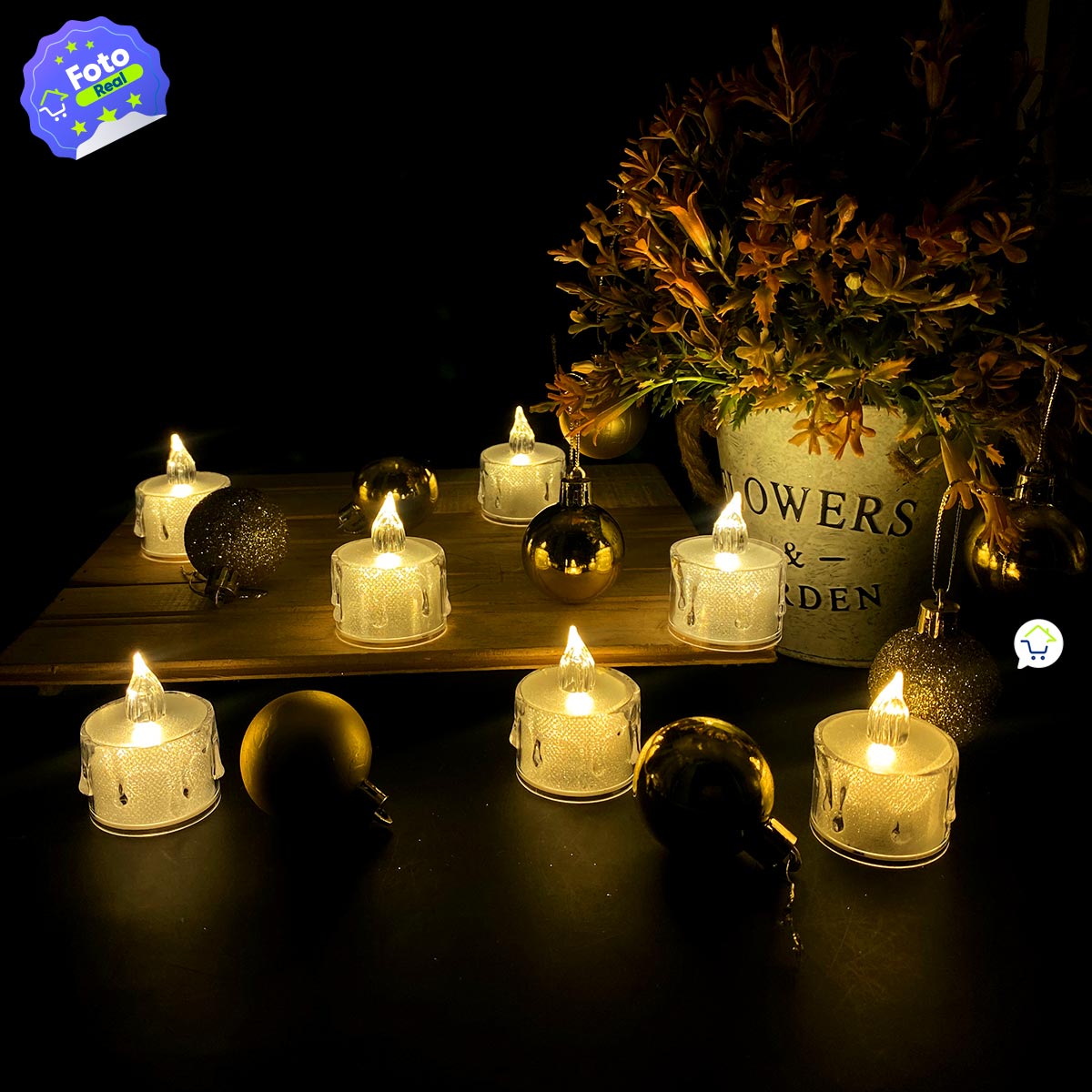 Velas Led Efecto Cristal