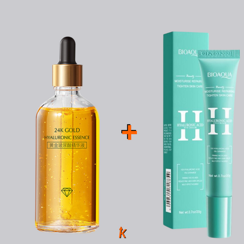 SERUM 24K x2 + CONTORNO ACIDO HIALURONICO